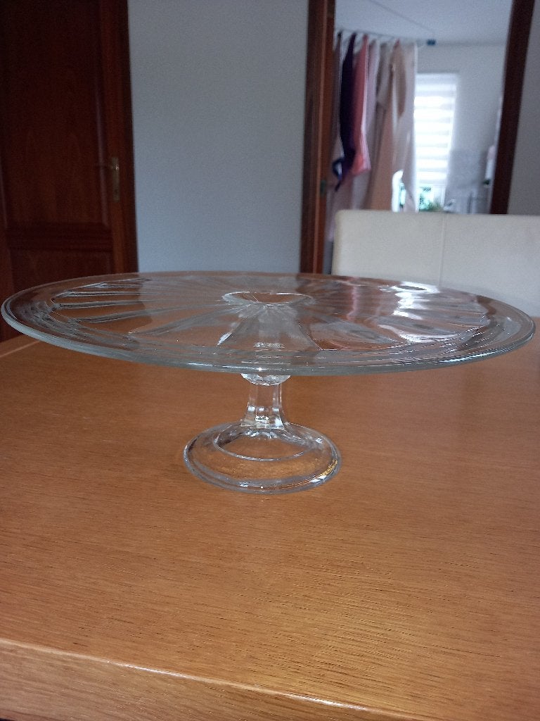 2  taart/vlaaischaal, Glas of Glazen, Ophalen of Verzenden, Overige stijlen, Glas