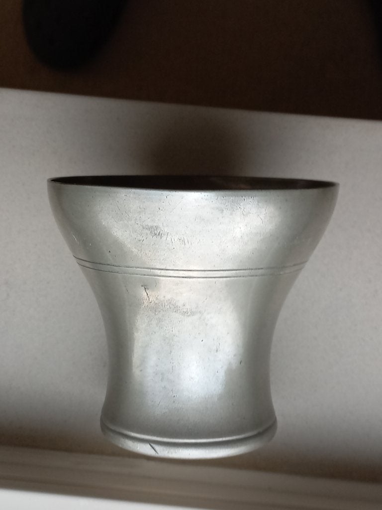 Antiek tinnen beker of vaas, Ophalen of Verzenden