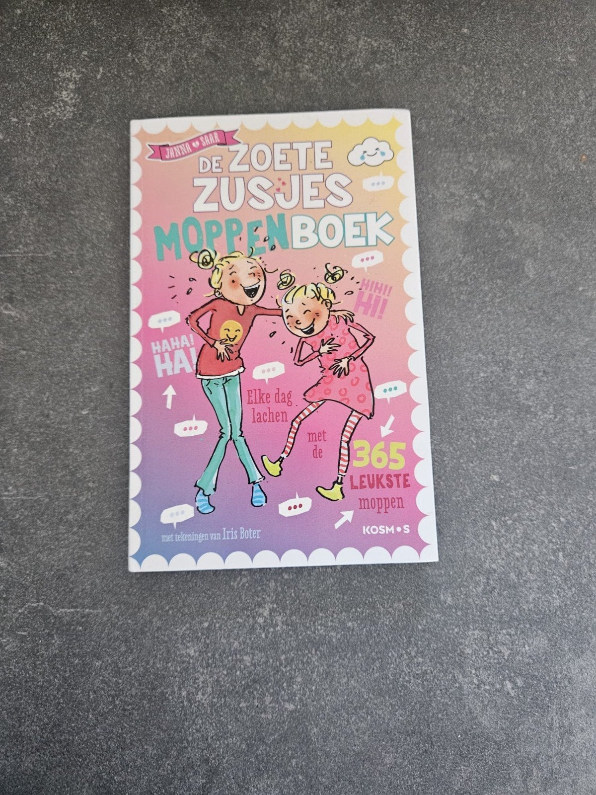 De Zoete Zusjes Moppenboek - Elke dag lachen!, Ophalen, Zo goed als nieuw, Janna de Lussanet en Saar de Lussanet, Non-fictie