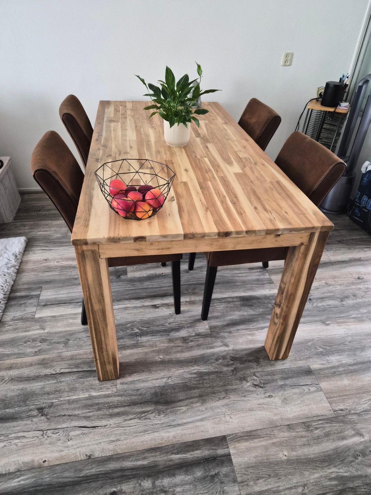 Mango houten eettafel 180x90 cm - perfecte staat, Huis en Inrichting, Tafels | Eettafels, Ophalen, 50 tot 100 cm, Zo goed als nieuw