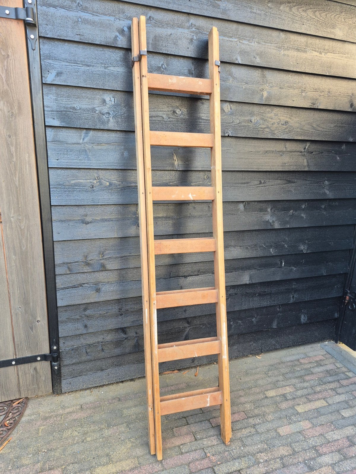Antieke Houten Schilderstrap - Vintage en Functioneel, Ophalen