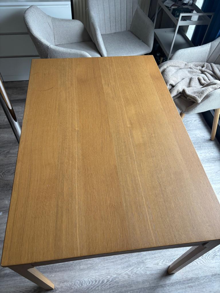 Uitschuifbare eettafel, Ophalen, Gebruikt, Rechthoekig, 50 tot 100 cm