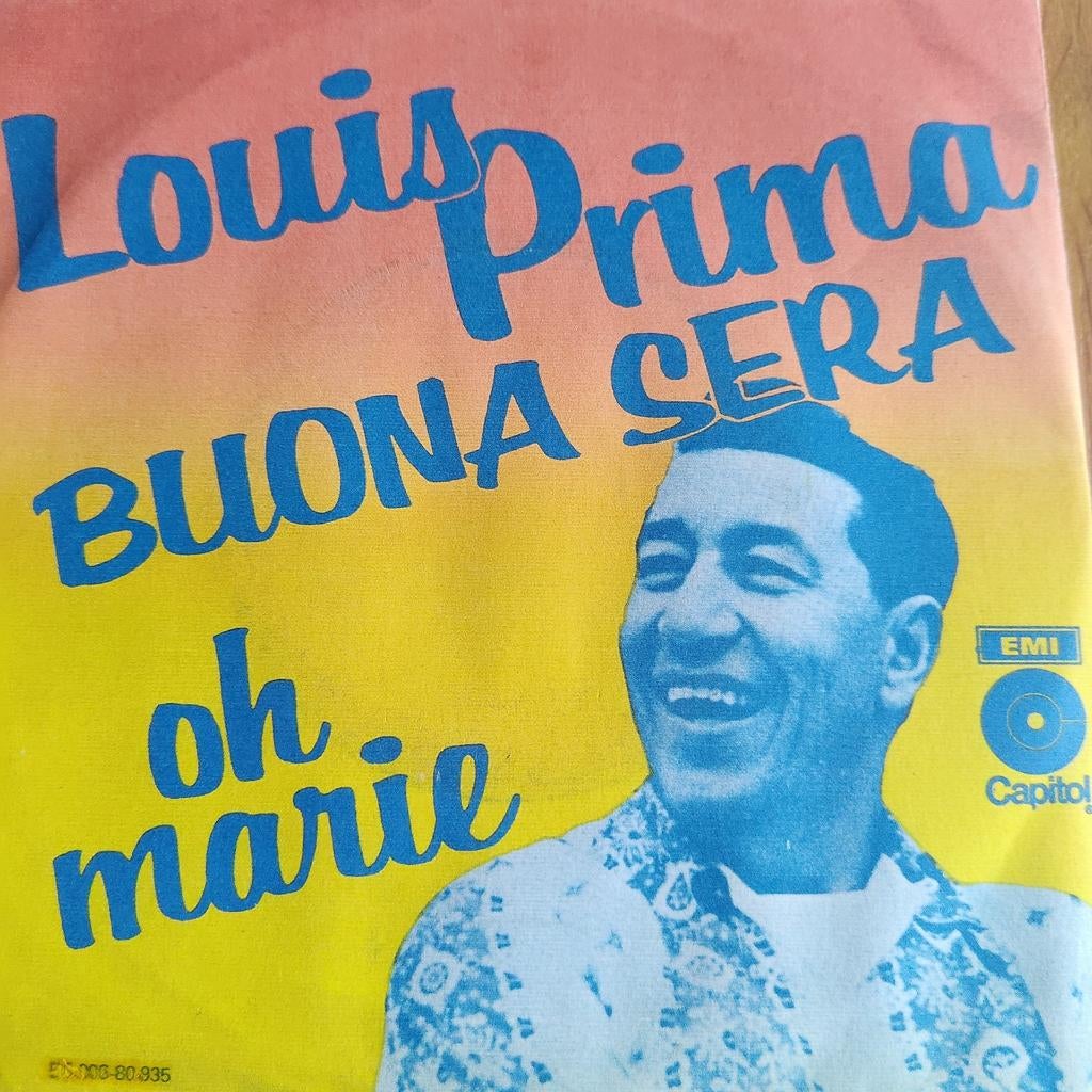 Louis Prima - Buona Sera / Oh Marie (Single), Gebruikt, 7 inch, Single, Ophalen of Verzenden