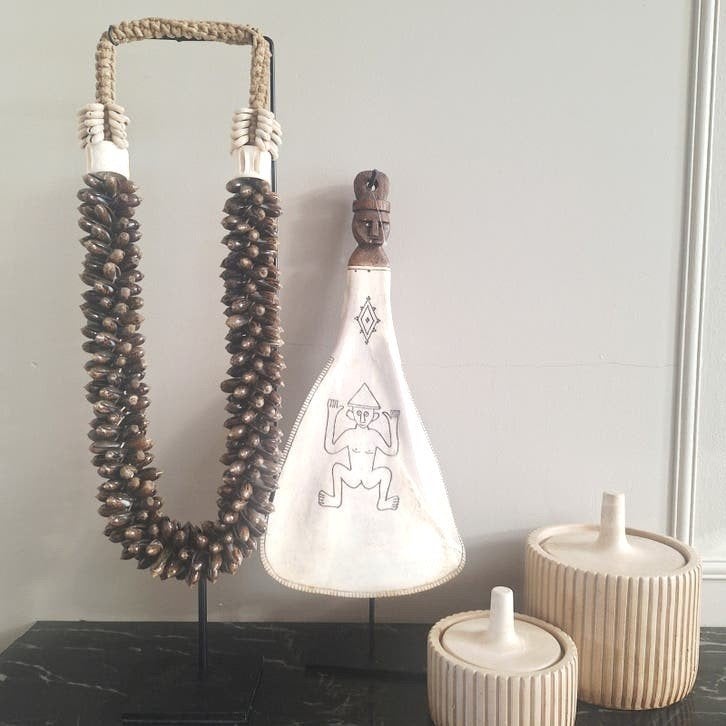 Mooie nieuwe set woonaccessoires bruin beige, Nieuw, Ophalen of Verzenden, X, X