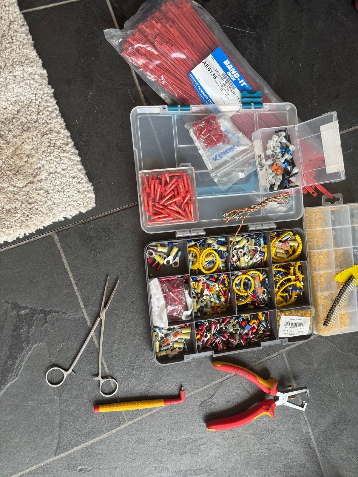 Grote partij kabelschoene en elektra en gereedschap, Ophalen of Verzenden, Gebruikt, Overige typen