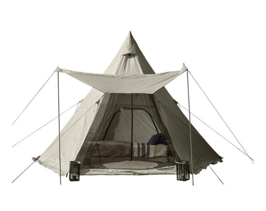 Luxe Glamping Tent - Ruime en Comfortabele Tipi, Caravans en Kamperen, Tenten, Ophalen, Zo goed als nieuw, Tot en met 6