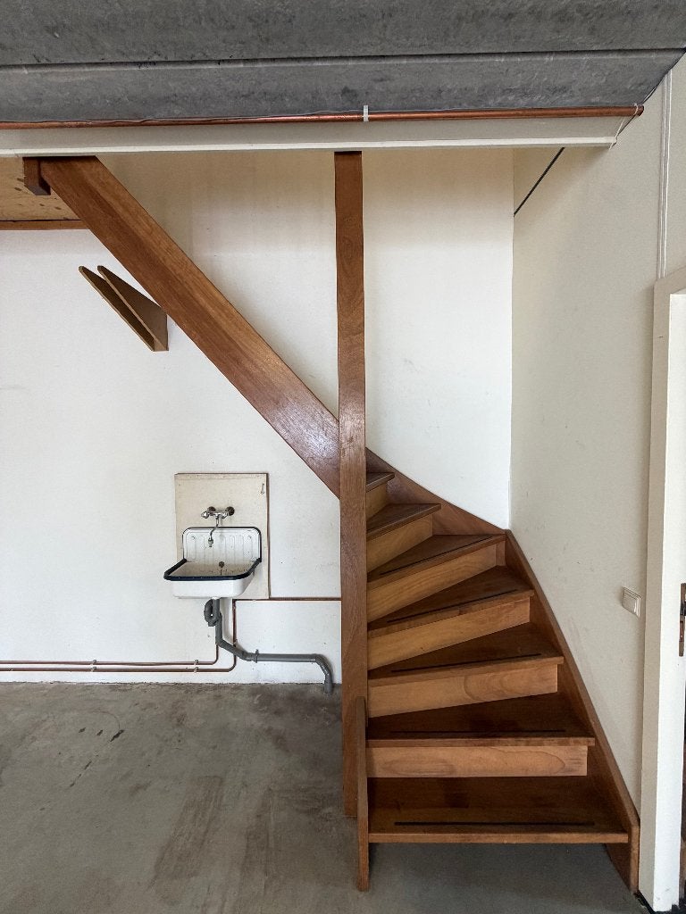 Trap Hardhout - 310cm hoog, Ophalen, Zo goed als nieuw, Trap, 2 tot 4 meter