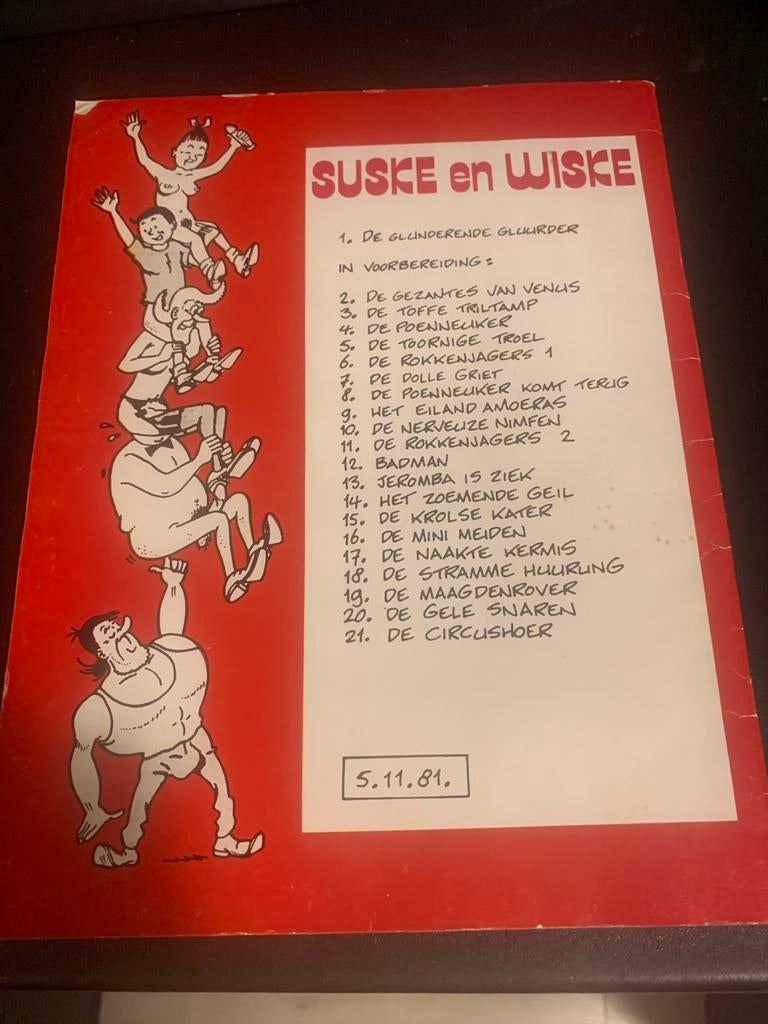 Suske en Wiske: De Glunderende Gluurder, Boeken, Humor, Gelezen, Ophalen of Verzenden