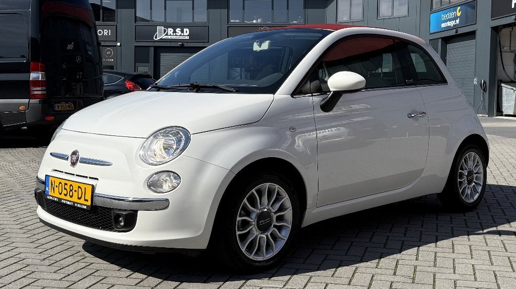 Fiat 500C Twinair Turbo 85pk 2013 Wit, 31 €/maand, Cabriolet, Wit, Handgeschakeld