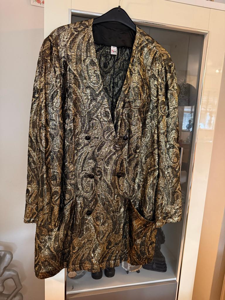 Vintage Tru Blouse Gouden Blazer Maat 42, Kleding | Dames, Overige kleuren, Maat 42/44 (L), Ophalen of Verzenden, Zo goed als nieuw