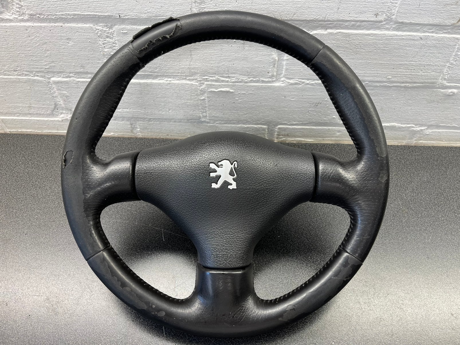 Stuur Airbag Peugeot 206 GTI Leren Sportstuur Leder Lederen, Ophalen of Verzenden, Peugeot