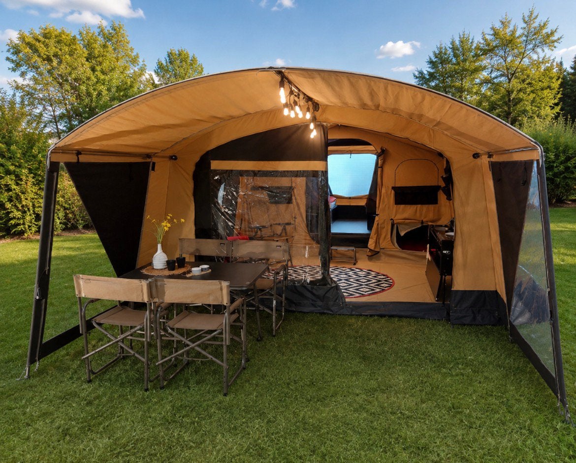 Zeer nette Trigano galleon grand luxe vouwwagen  2023, Caravans en Kamperen, Vouwwagens, Ophalen