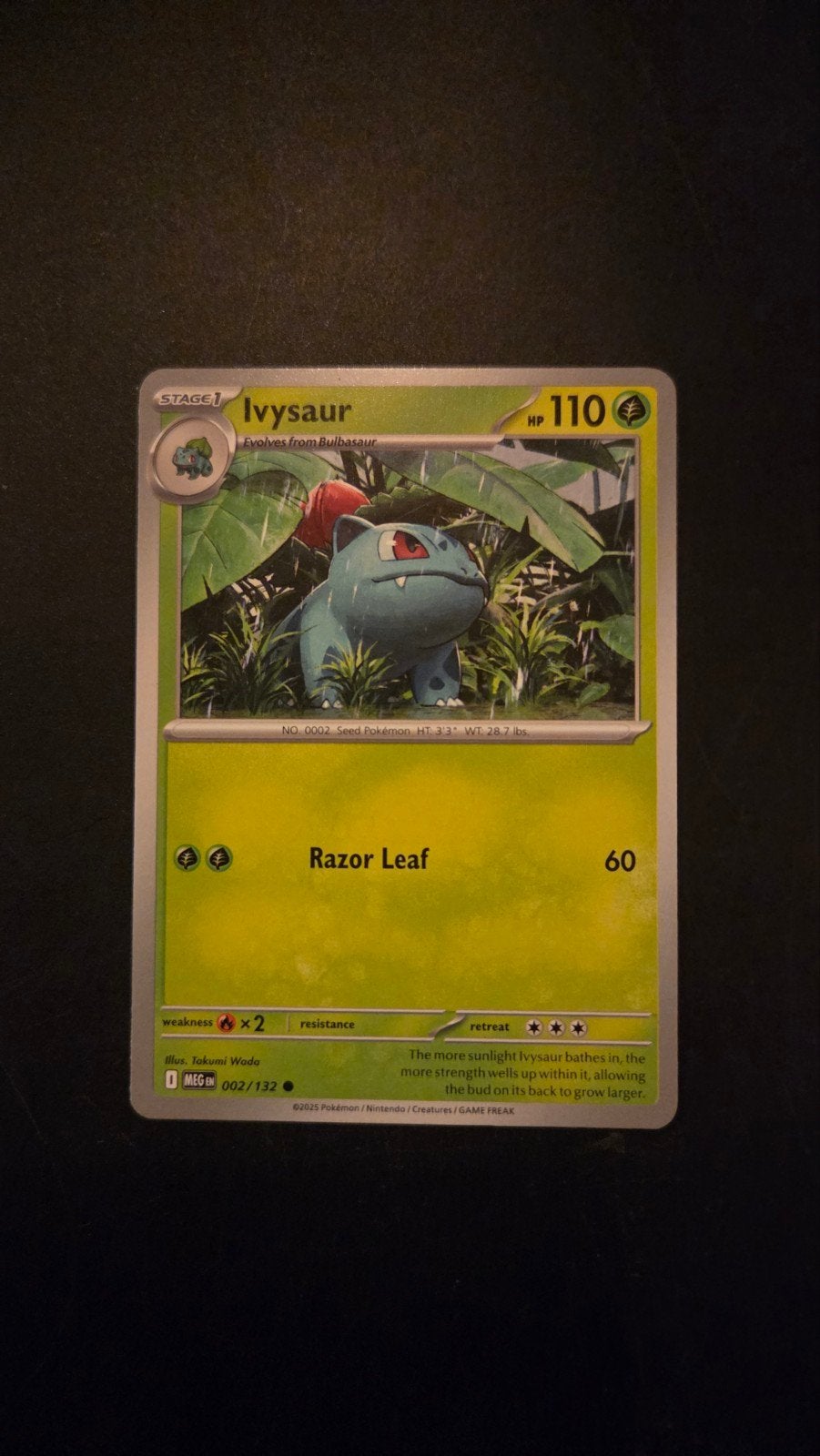 Ivysaur 002/132 Mega Evolution Pokémon kaart, Verzenden, Zo goed als nieuw, Losse kaart
