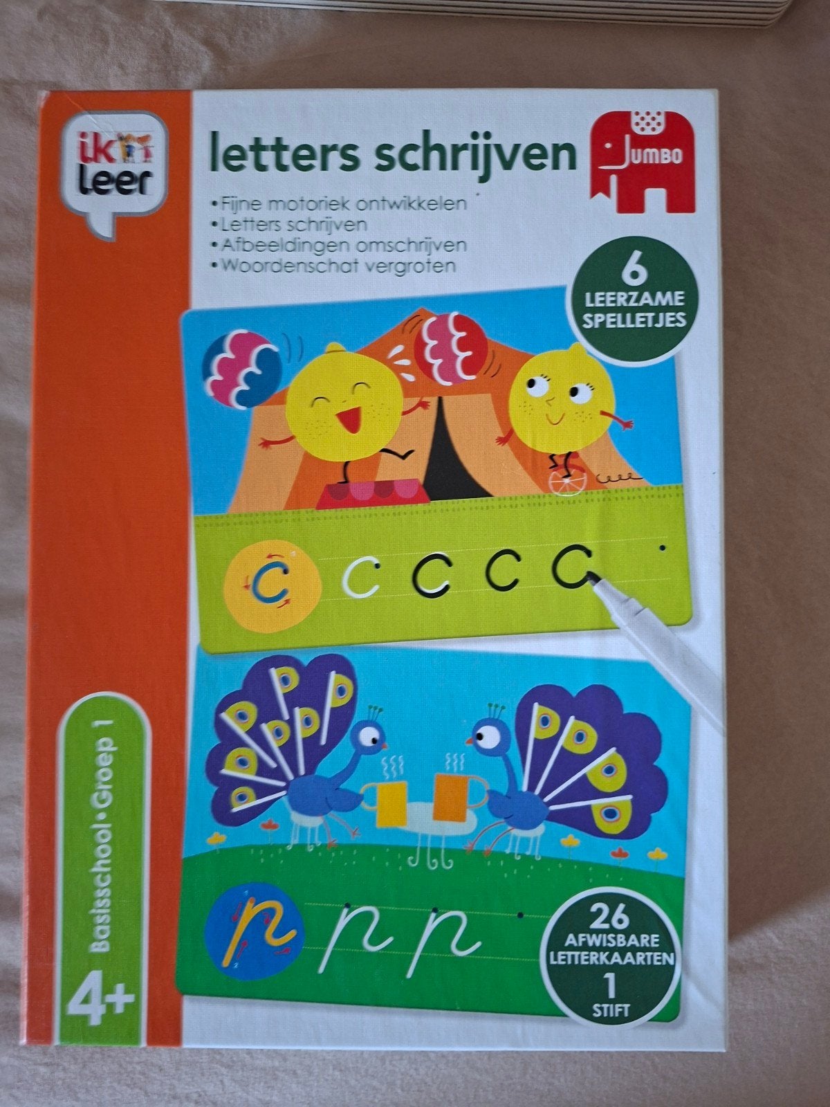 Letters leren schrijven met wisbordje., Ophalen of Verzenden