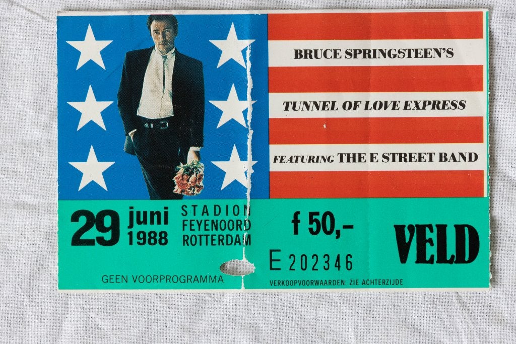 Bruce Springsteen kaartje 29 juni 1988 Rotterdam, Tickets en Kaartjes, Eén persoon, Juni