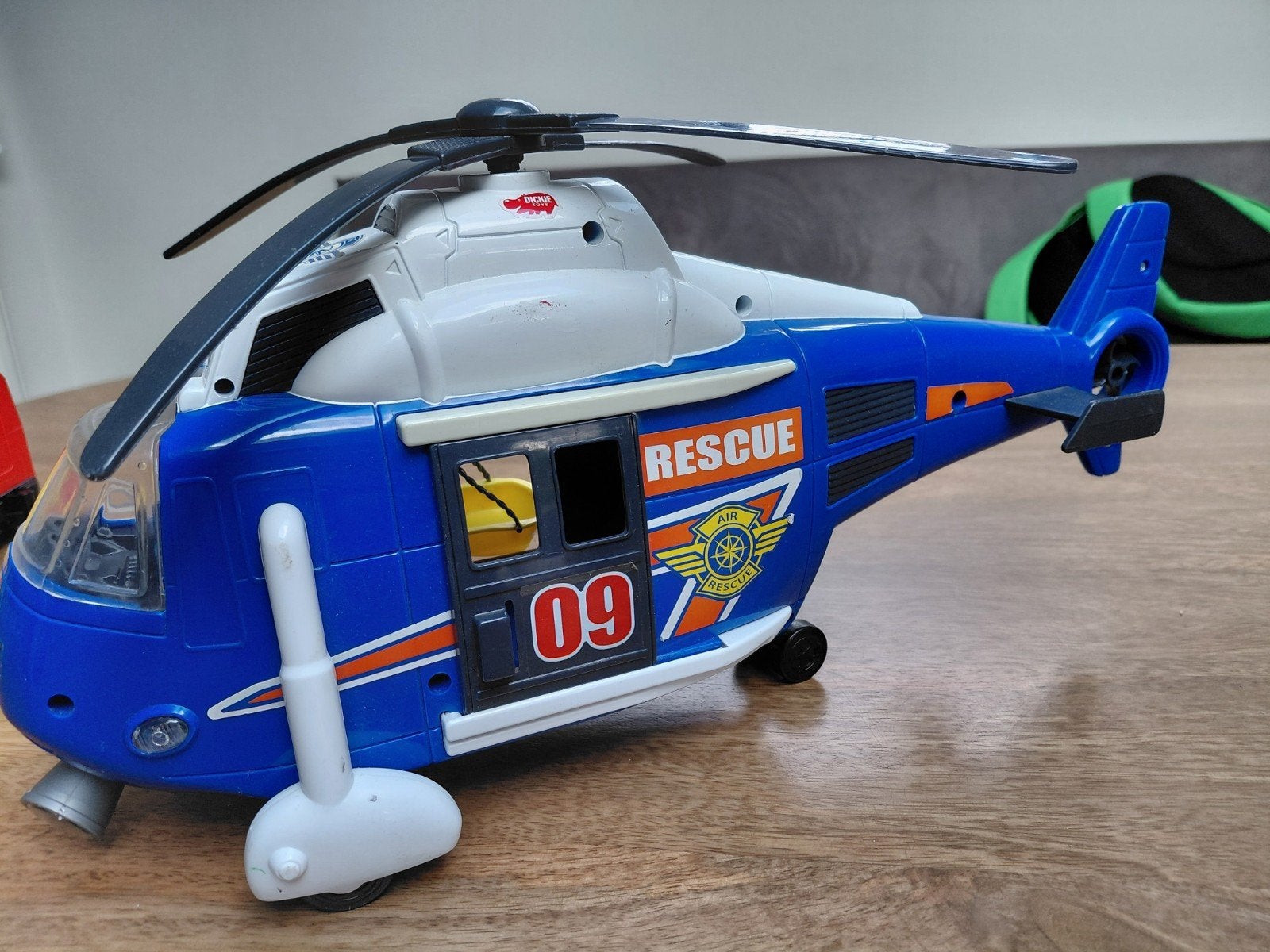 Speelgoed Helikopter "Rescue" - Blauw met Geluid, Ophalen of Verzenden, Gebruikt