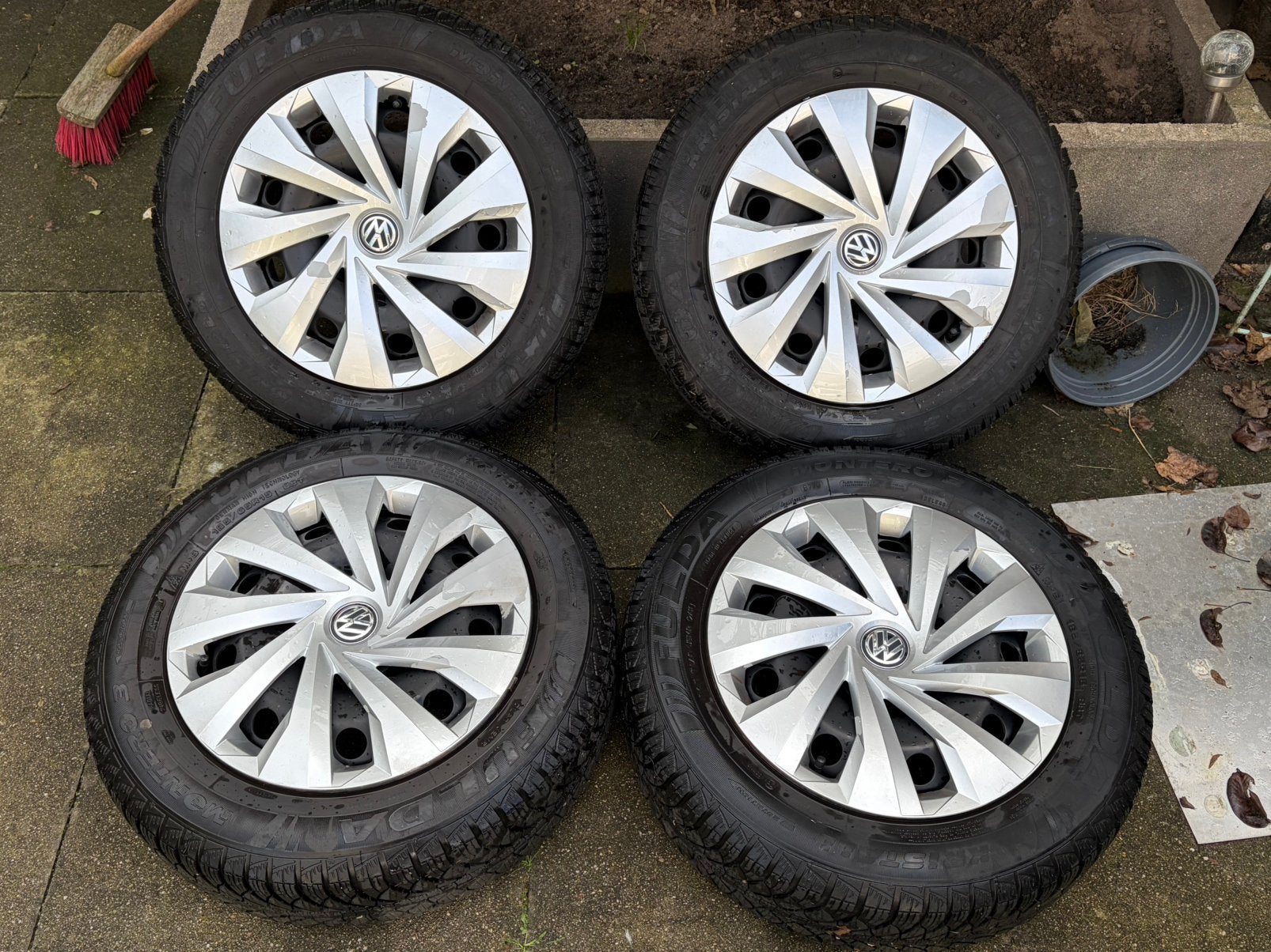 15 inch VW Polo AW 2G R Line Winterbanden Winterset, Auto-onderdelen, Ophalen, Gebruikt, 15 inch, Banden en Velgen