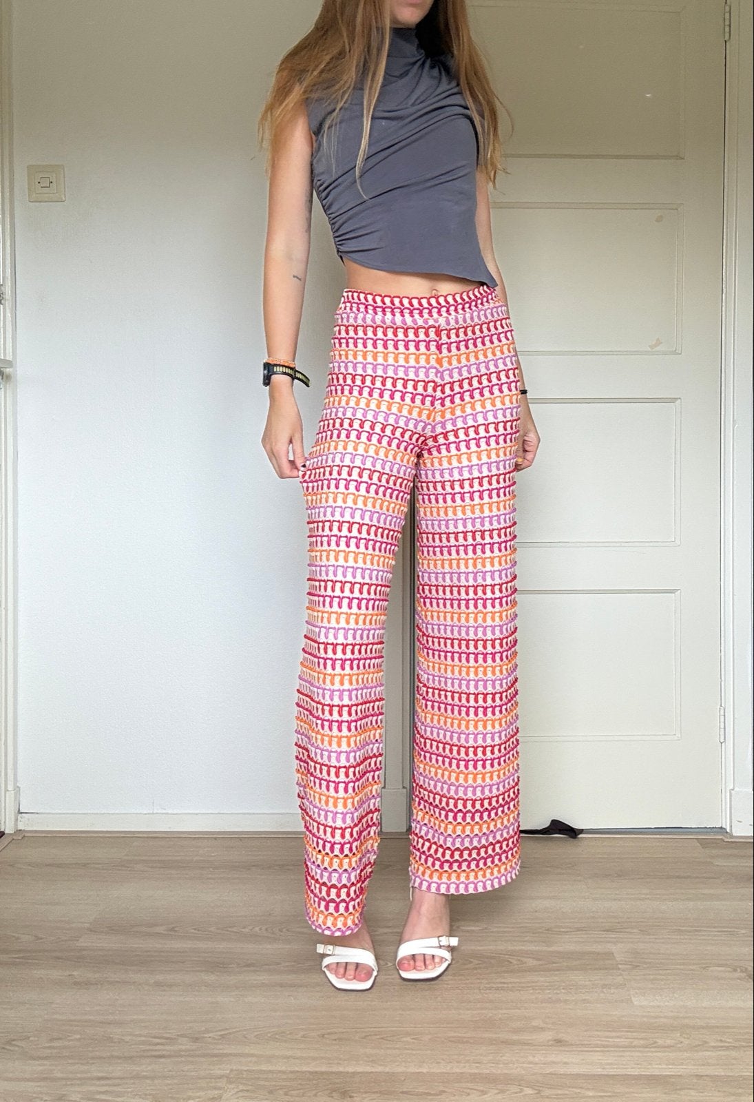 Amaya Amsterdam Kleurrijke Pantalon Broek, Meerkleurig, Ophalen of Verzenden, Zo goed als nieuw, Maat 34 (XS) of kleiner