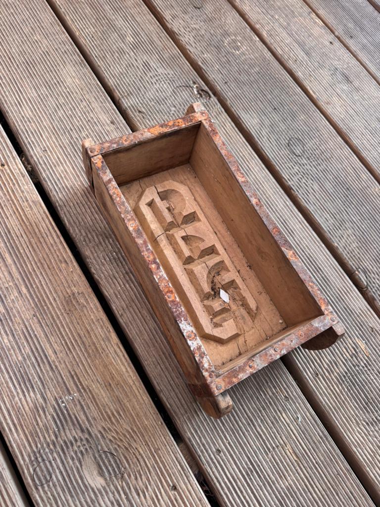 Houten baksteen mal brocante, Ophalen of Verzenden
