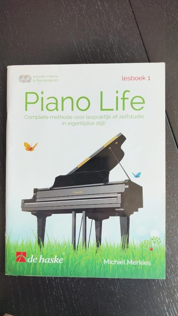 Piano Life lesboek 1 compleet met cd's, Muziek en Instrumenten, Overige genres, Les of Cursus, Ophalen of Verzenden, Zo goed als nieuw