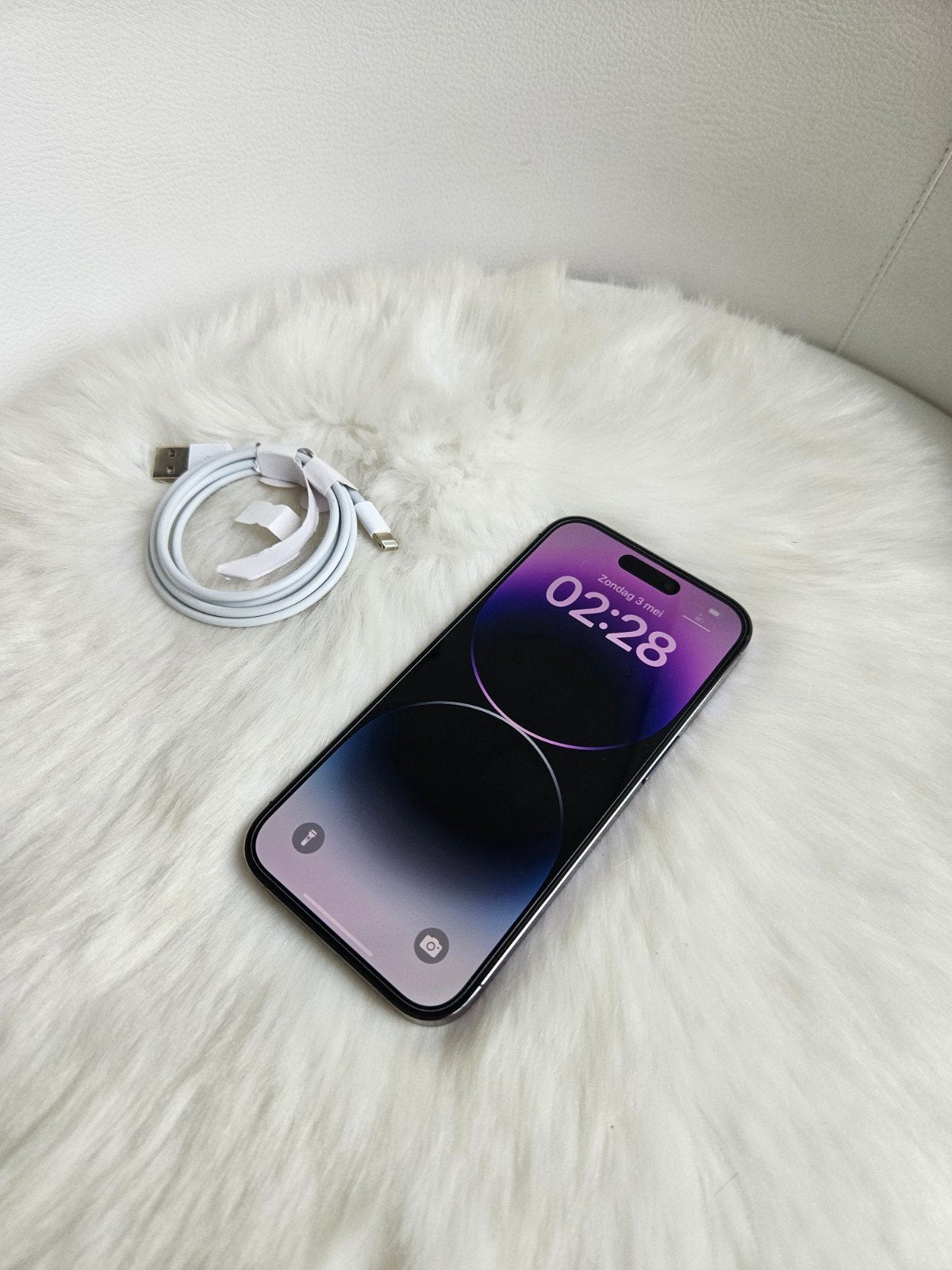 Iphone 14 pro 512gb deep purple krasvrij inc lader, Telecommunicatie, Mobiele telefoons | Apple iPhone, 512 GB, IPhone 14 Pro