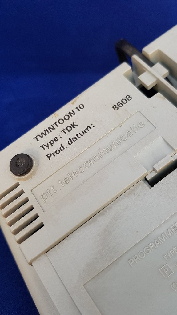 PTT Twintoon 10 grijs vintage telefoon. 7B4, Tweedehands verkoop, Tweedehands verkoop, Gebruikt, Ophalen of Verzenden