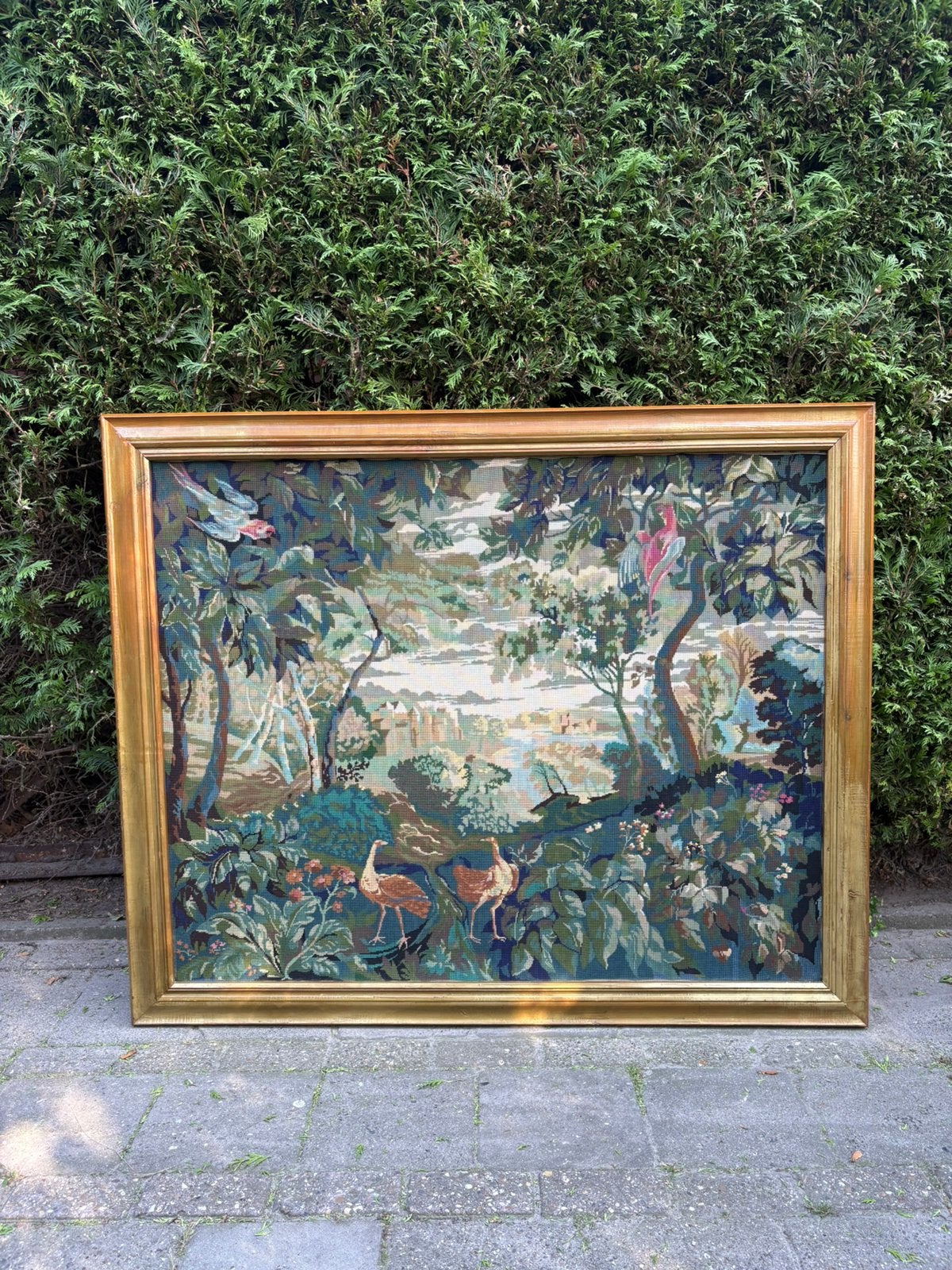 Schilderij borduur vogels | de Haard vintage, Ophalen of Verzenden