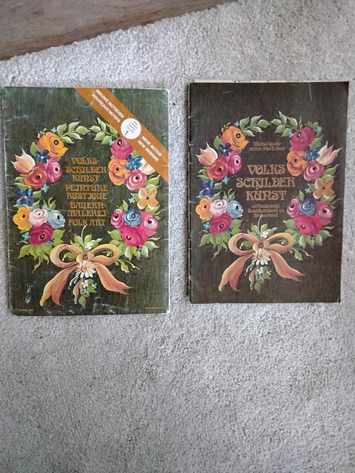2 volksschilderkunst boeken met voorbeelden en instructies, Ophalen of Verzenden, Gelezen, Tekenen en Schilderen