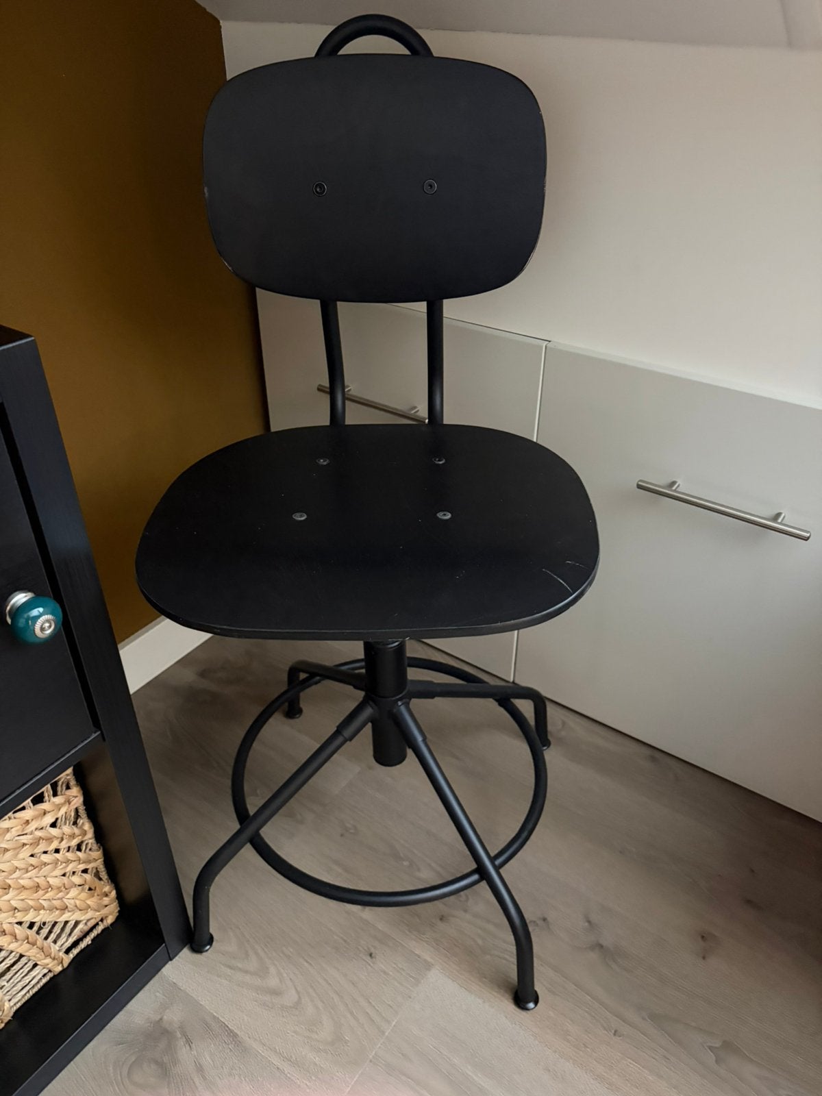 Bureaustoel kallaberg ikea, Ophalen, Gebruikt, Zwart