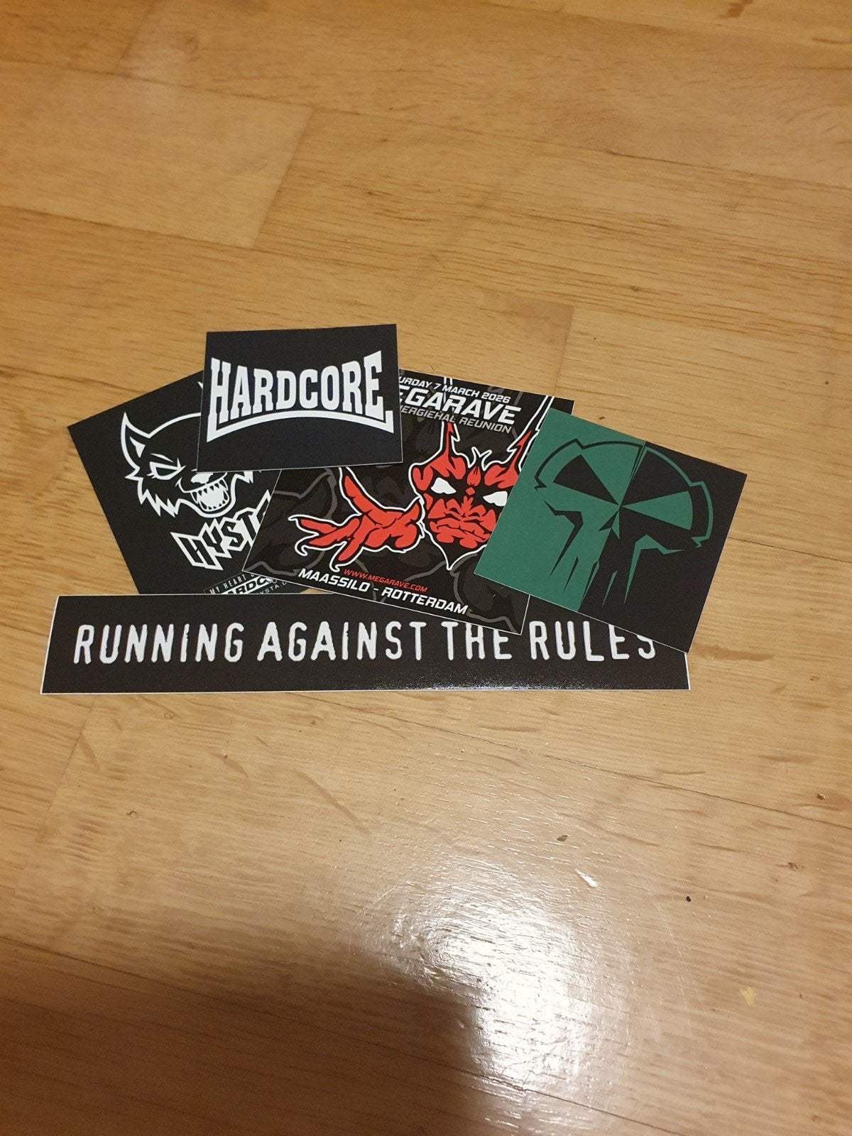 5 Nieuwe Hardcore Gabber Stickers, Ophalen of Verzenden, Nieuw, Overige typen