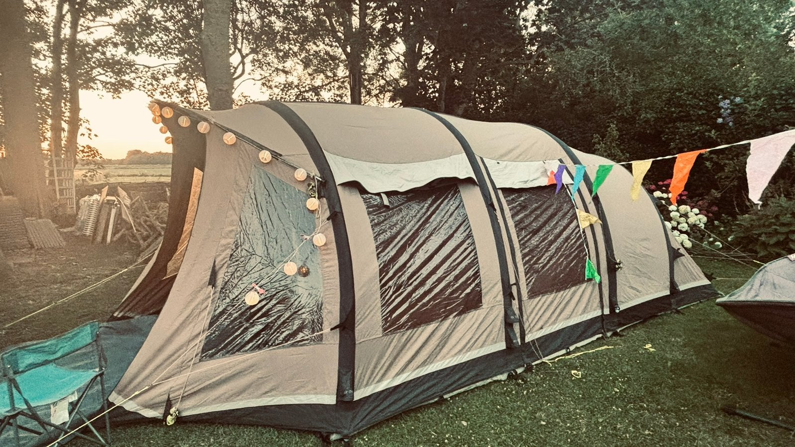 Outwell Harrier L tent air opblaastent, Ophalen, Zo goed als nieuw, Tot en met 5