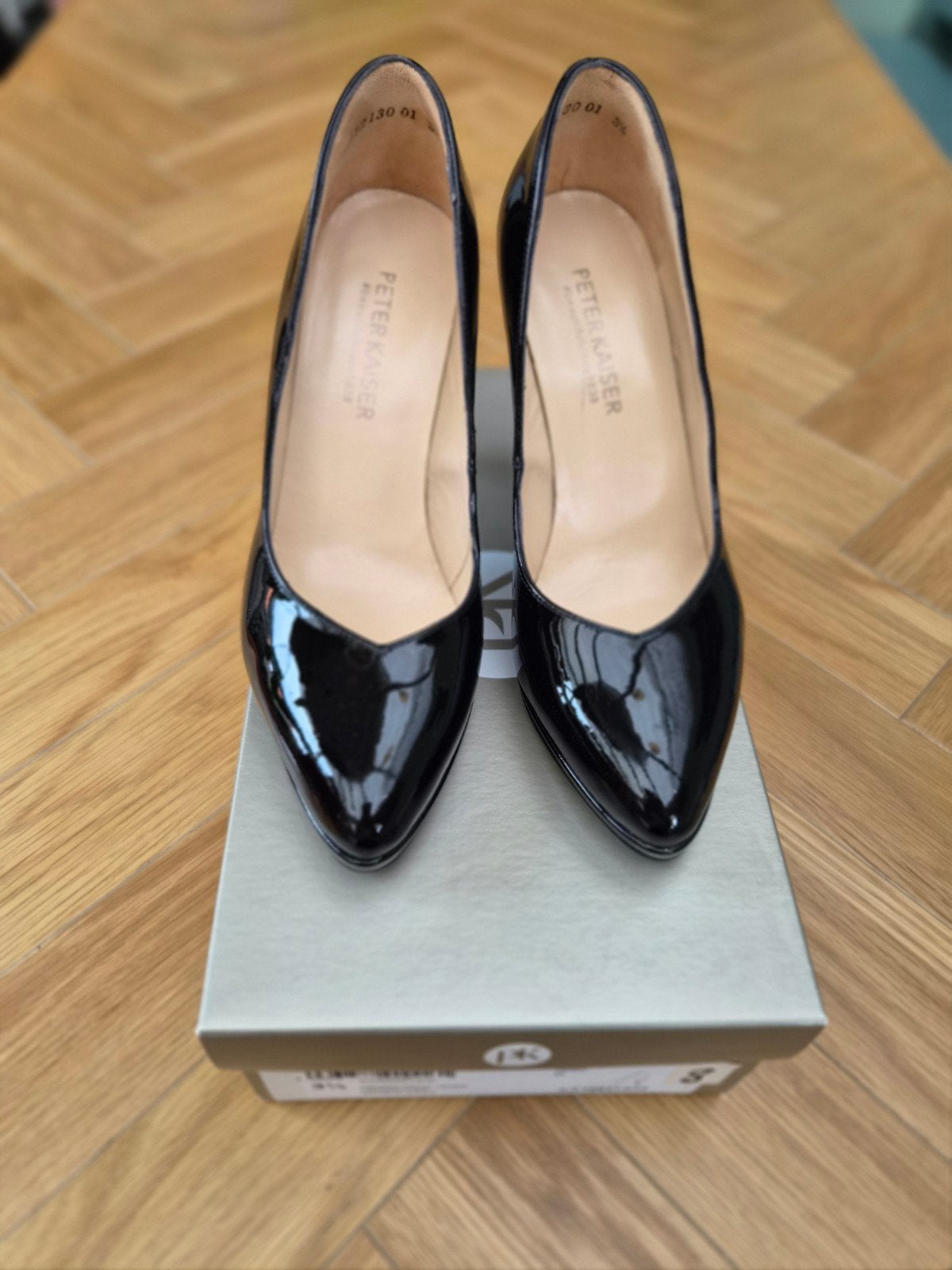Peter Kaiser zwarte lakleren pumps model Herdi maat 3,5 / 36, Peter Kaiser, Pumps, Zwart, Nieuw