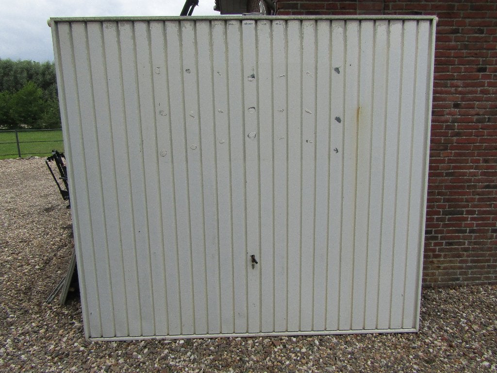 2x garage deur kanteldeur 232 breed en 209 hoog, Ophalen, Gebruikt, Garagedeur, Metaal
