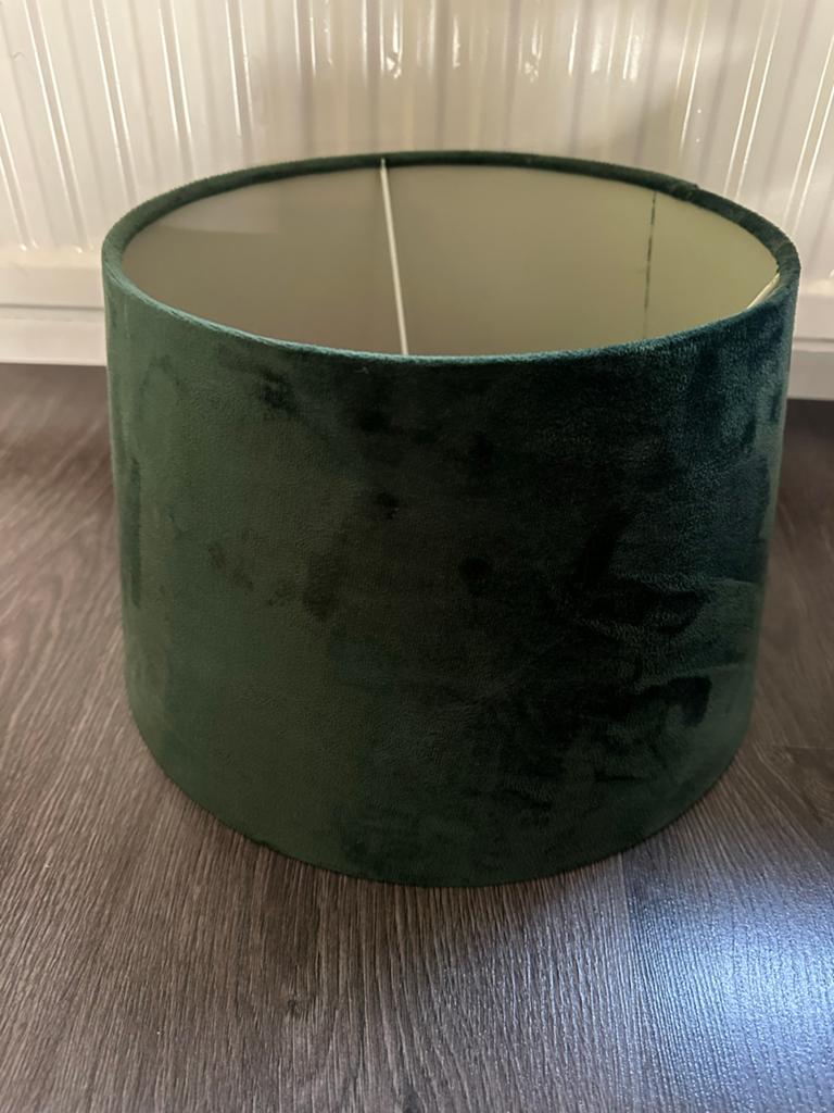 Groene lampenkap 26 cm, Huis en Inrichting, Lampen | Lampenkappen, Gebruikt, 25 tot 50 cm, Rond, Ophalen of Verzenden