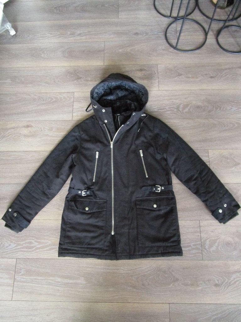 Vlotte jas merk The Kooples maat L i.z.g.s., Maat 38/40 (M), Verzenden, Zwart, Zo goed als nieuw