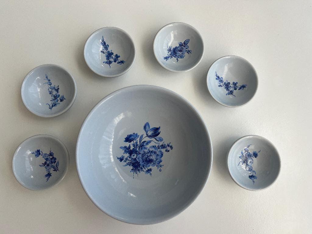 Vintage jaren '50 WB Regina Gouda pindaset, Huis en Inrichting, Keuken | Servies, Overige materialen, Ophalen of Verzenden, Overige stijlen