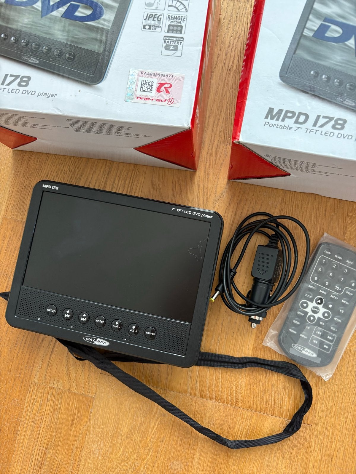 2x Caliber MPD178 Draagbare DVD Speler + DVD’s, Draagbaar, Nieuw, Ophalen, Overige merken