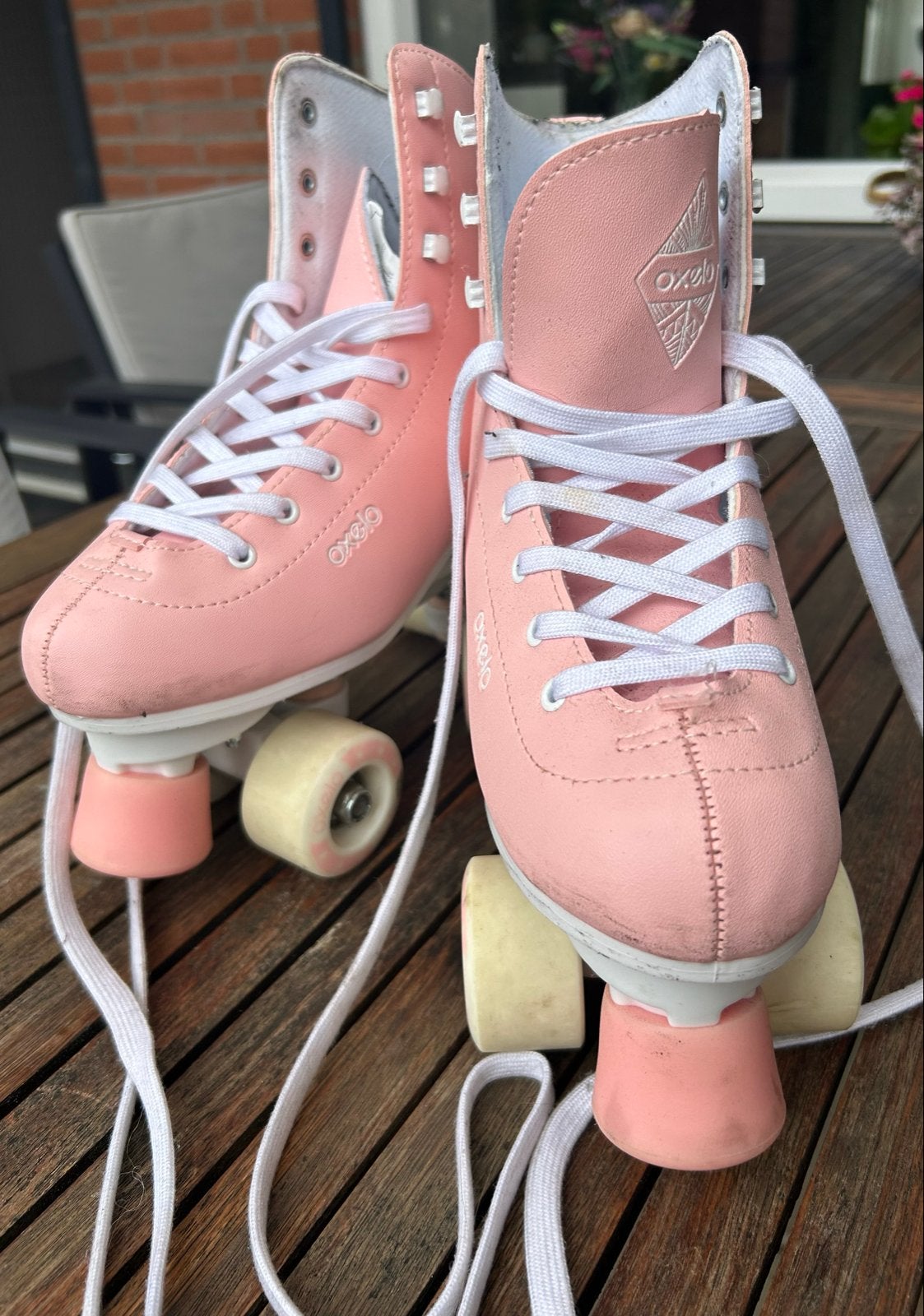 Roze Oxelo rolschaatsen maat 39, Ophalen of Verzenden, Gebruikt, Kinderen