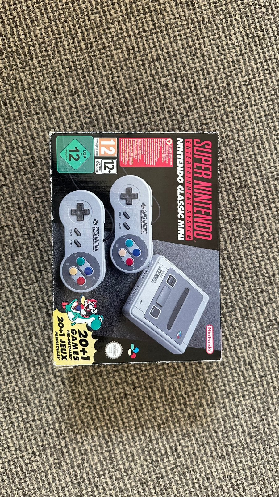Snes mini, Spelcomputers en Games, Spelcomputers | Nintendo Super NES, Ophalen, Gebruikt, Met 2 controllers