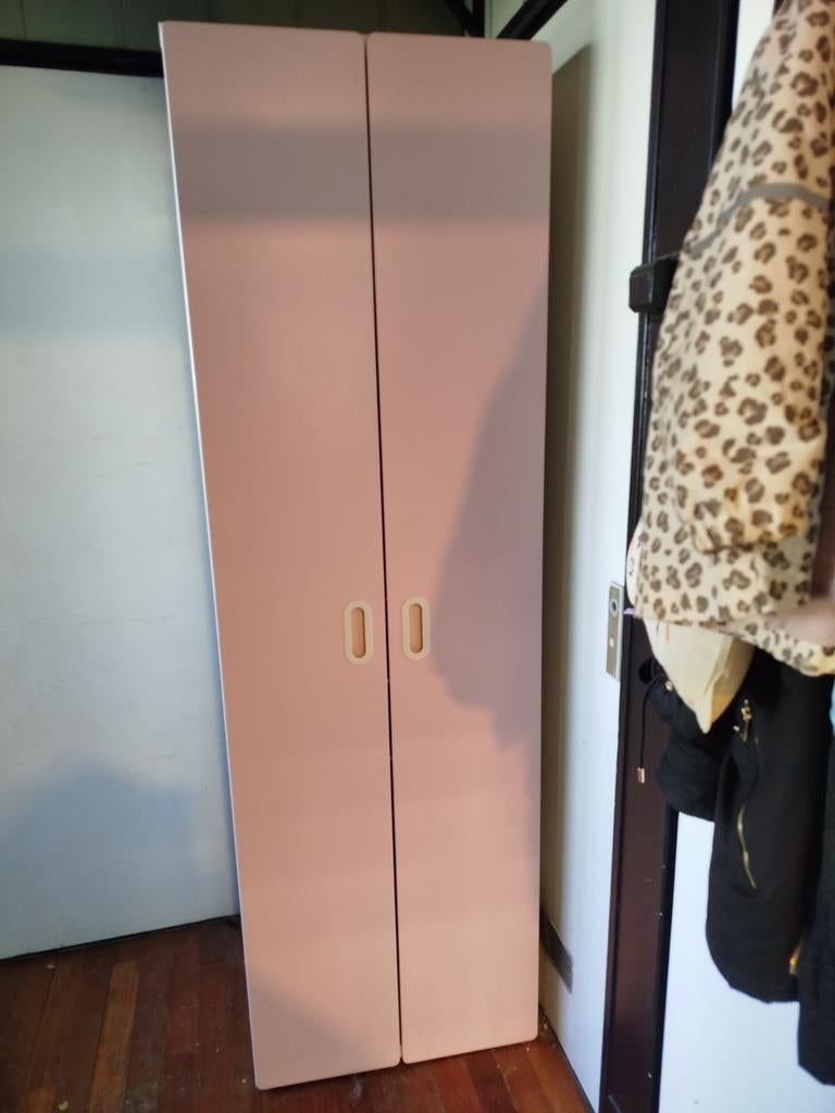 Ikea stuva fritids hoge kast roze, Ophalen, Gebruikt, Met deur(en), 50 tot 100 cm