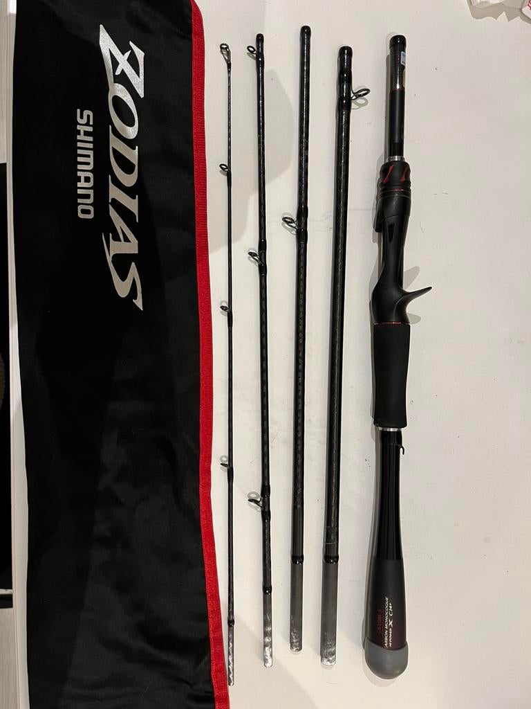 Te koop: SHIMANO ZODIAS 610M-5 reishengel, Watersport en Boten, Hengelsport | Roofvissen, Ophalen of Verzenden, Zo goed als nieuw