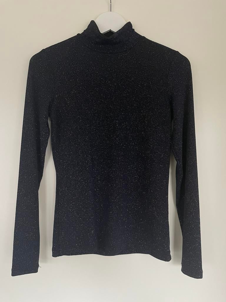 Glitter top van Costes / feest top, Kleding | Dames, Tops, Blauw, Ophalen of Verzenden, Zo goed als nieuw, Lange mouw