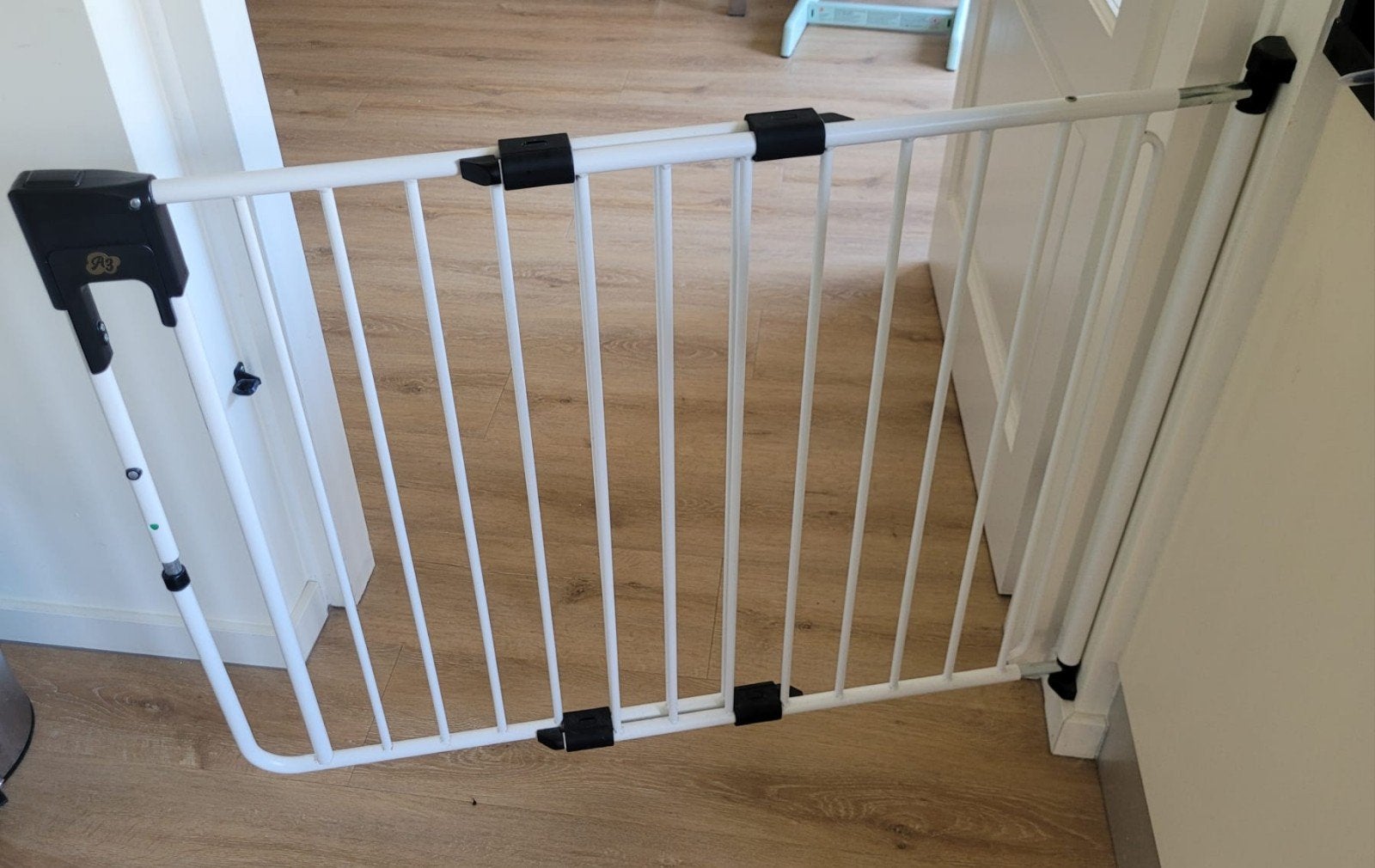 traphek a3 safetydoor, Kinderen en Baby's, Traphekjes, Ophalen, Zo goed als nieuw, Metaal of IJzer, 115 cm of meer