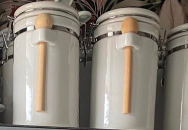 Nieuwe opberg potten voorraad wecker pot wit zware kwaliteit, Nieuw, Ophalen of Verzenden, Voorraadpot, Steen/keramiek