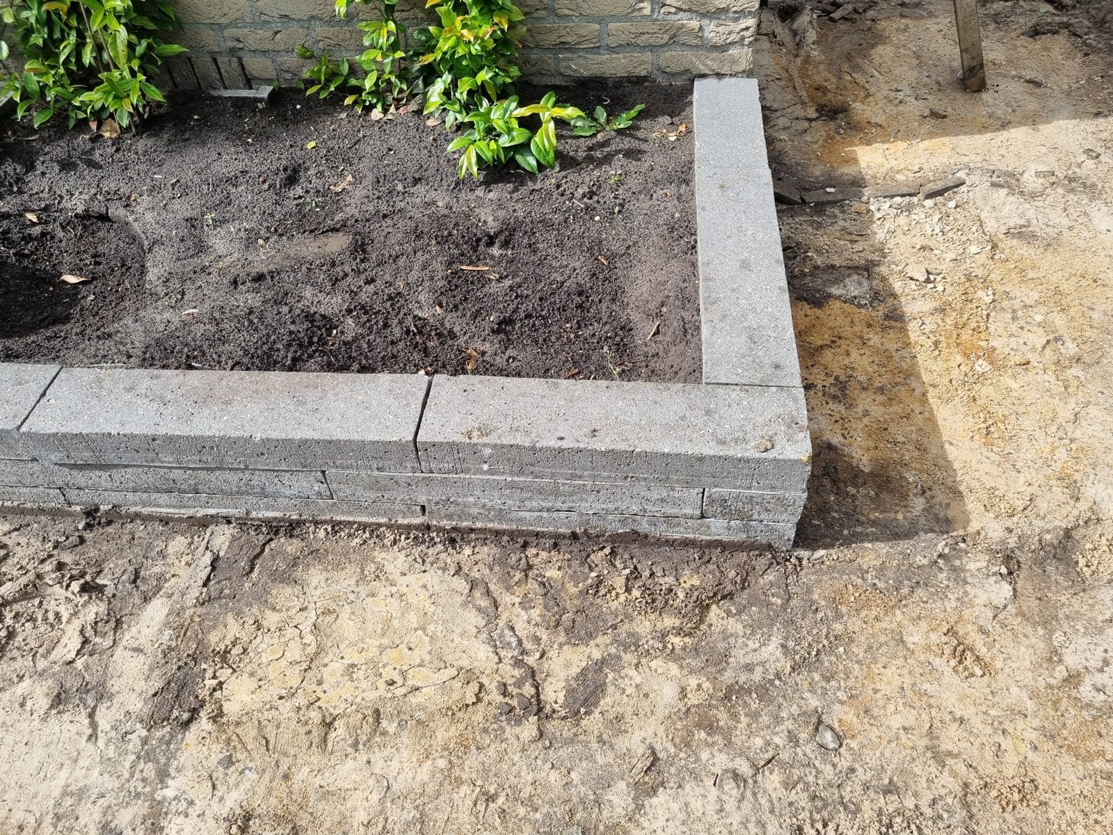 Betonnen bielzen/stenen voor tuin en border, Tuin en Terras, Ophalen, Gebruikt, Border, Beton