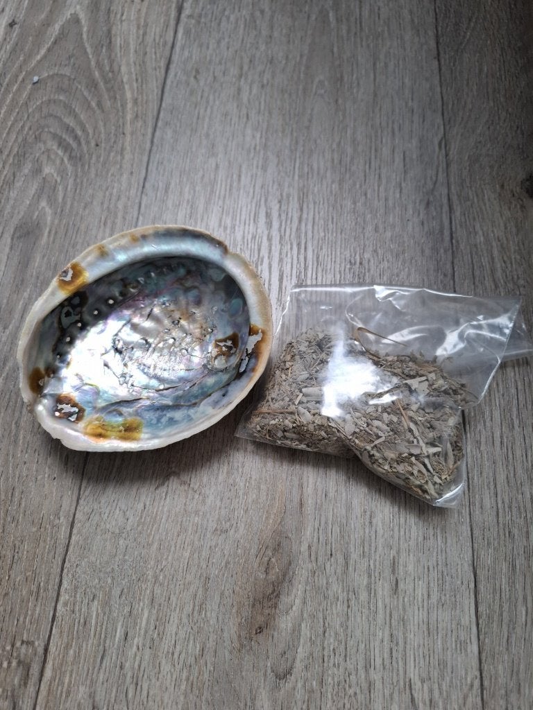 Paua schelp met salie, Ophalen of Verzenden, Nieuw