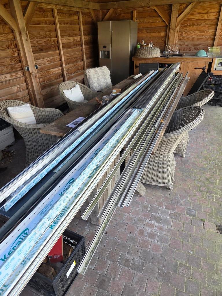 KERALIT gevelbekleding kleur RAL 9001 creme wit houtnerf, Doe-het-zelf en Verbouw, Metalen, Nieuw, Ophalen of Verzenden