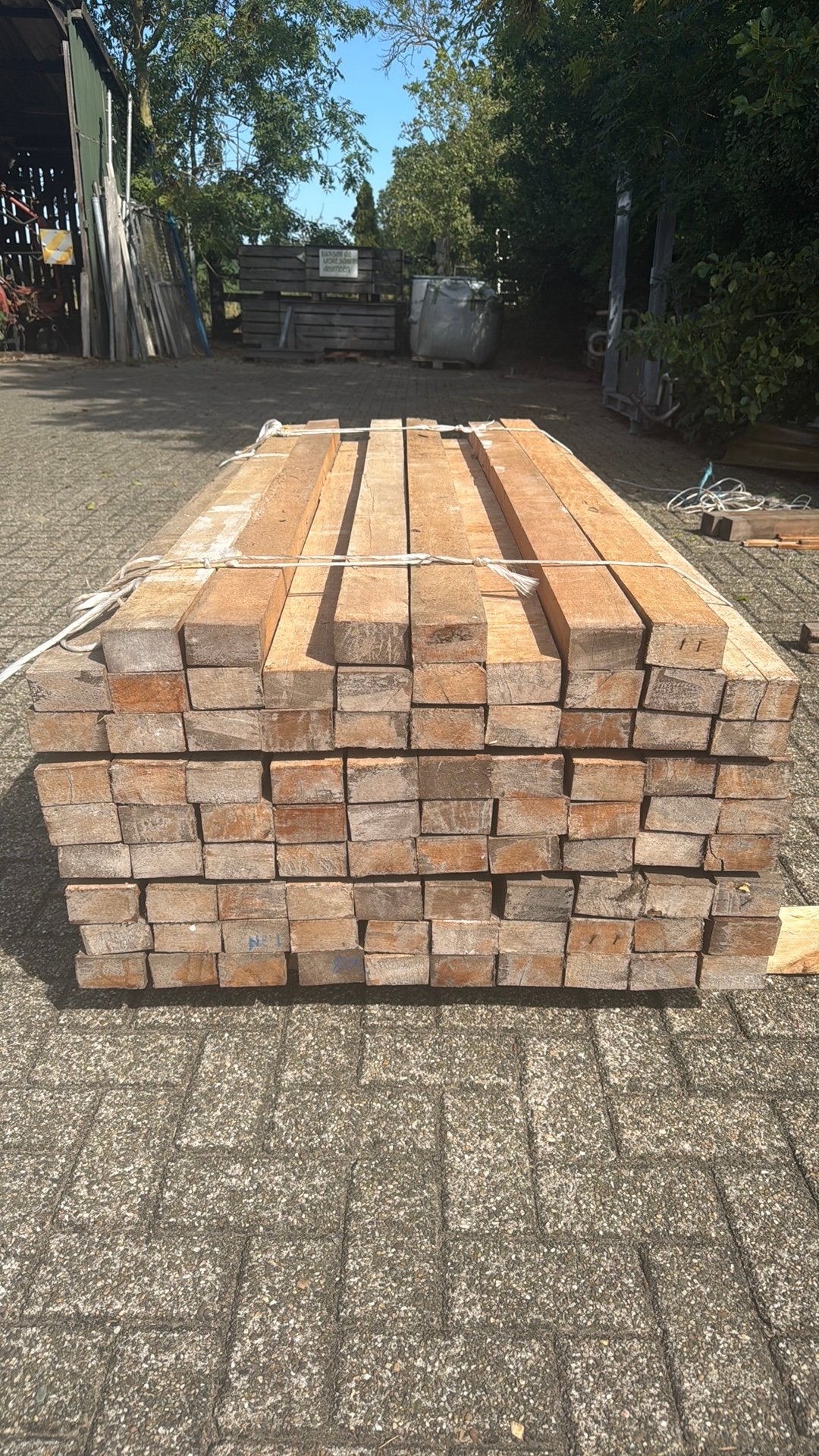 Houten balken 5x8,5x190 - 86 stuks, Ophalen, Balk, Vuren, 50 mm of meer