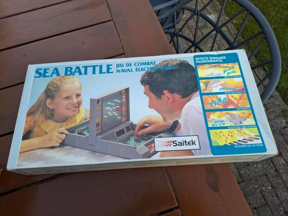 Saitek Sea Battle Elektronisch Zeeslag Spel, Een of twee spelers, Ophalen of Verzenden, Gebruikt, Saitek