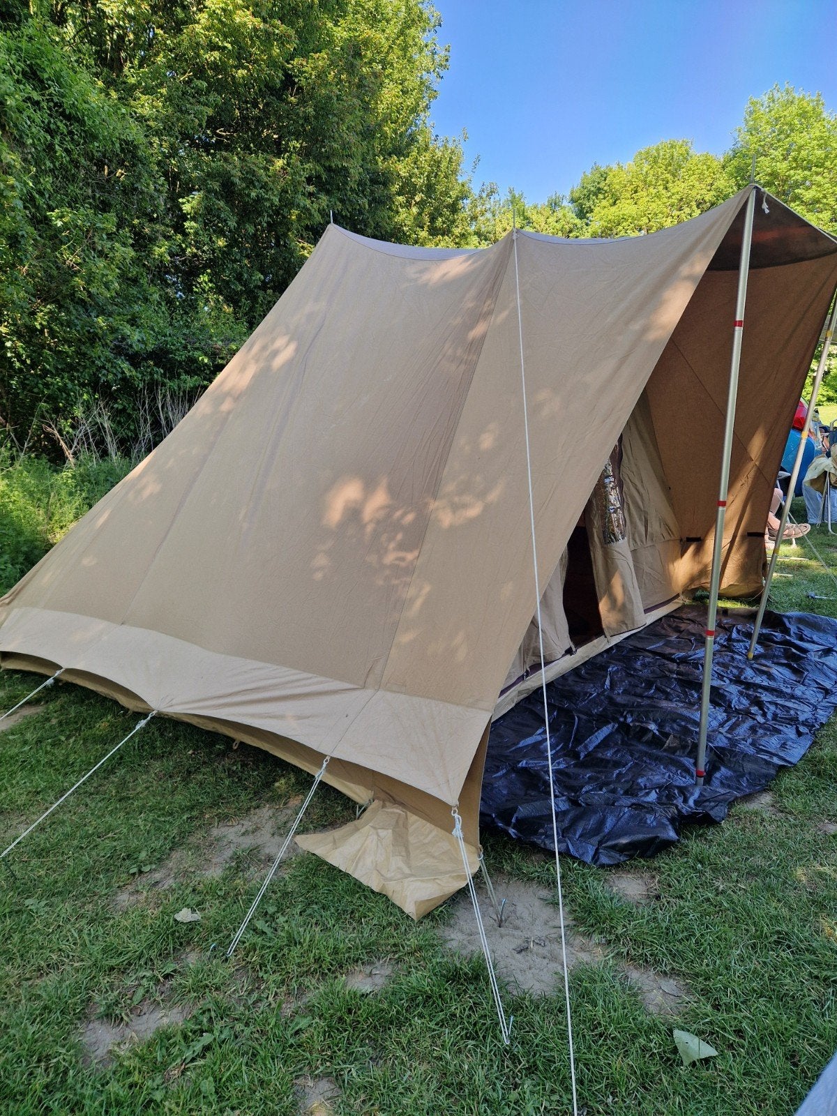 Tent Esvo Huron vastkuip lichtgewicht katoen, Caravans en Kamperen, Tenten, Gebruikt, Ophalen